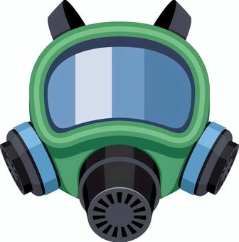 顔全面を覆う防毒マスク ガスマスク,防毒マスク,放射線,防護,保護,マスク,バリア,安全,防疫,有毒のイラスト素材