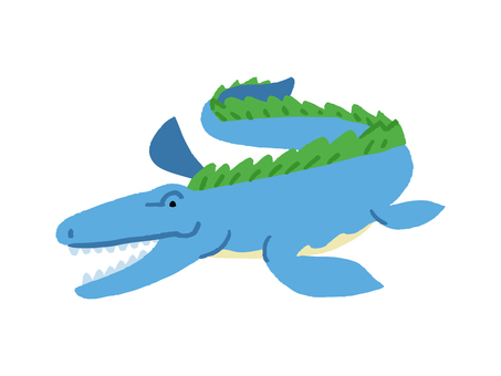 モササウルスのイラスト モササウルスのイラスト モササウルス,恐竜,ワニ,トカゲ,動物,生き物,モンスター,爬虫類,ドラゴン,ベクターのイラスト素材