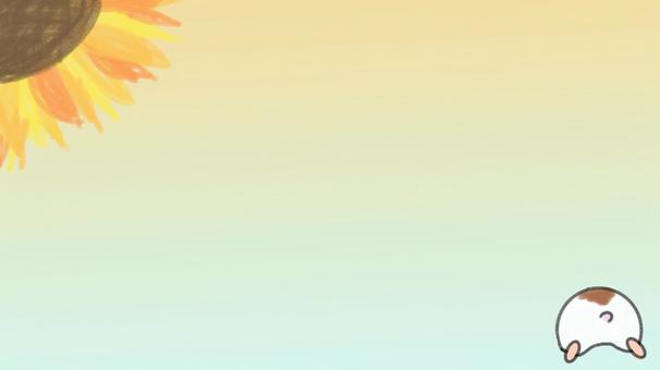 ひまわり背景01