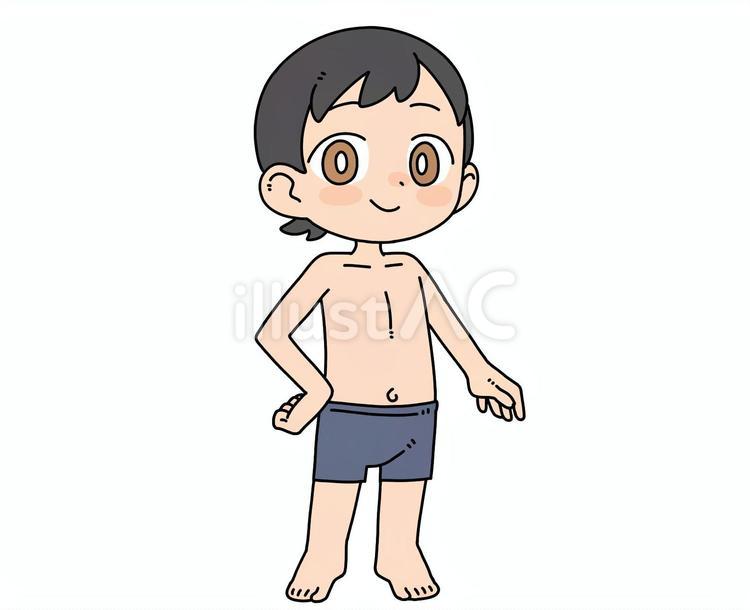 男の子　水着 男の子,水着,スクールのイラスト素材