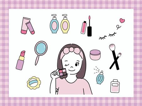 cosmetic girl, JPG, PNG and AI cosmetic girl, cosmétique, beauté, maquillage, JPG, PNG and AI