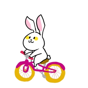 cycling, cycling, bicycle, rabbit, JPG