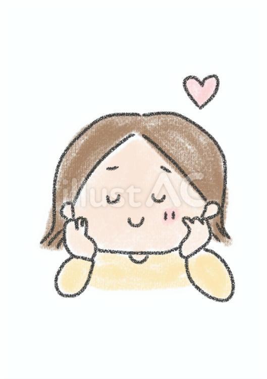 うっとりする女性イラスト - No: 26084850｜無料イラスト・フリー素材なら「イラストAC」