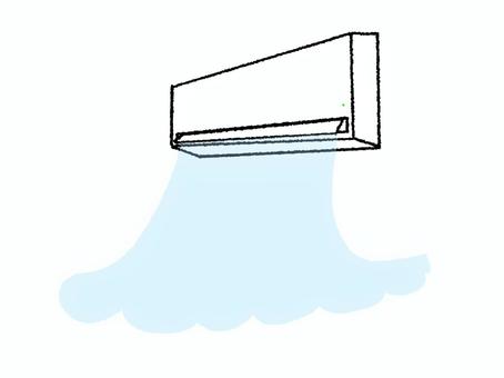 冷房 冷房 冷房,エアコン,風,家電,pop調,手描き,挿絵,ワンポイント,素材,商用可のイラスト素材