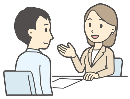  相談-005-全身 相談,会社員,女性,説明,話す,スーツ,ビジネス,従業員,スタッフ,働くのイラスト素材