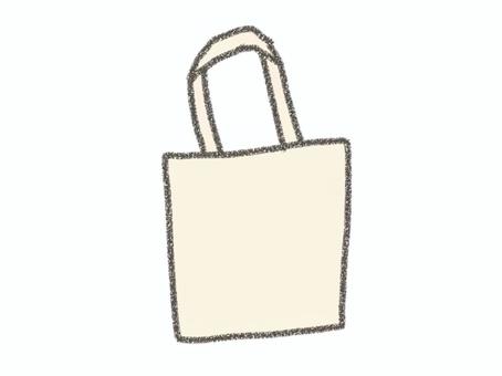エコバッグ　ベージュ エコバッグ,トートバッグ,バッグ,鞄,買い物,アイテム,ナチュラル,手描き,ゆるい,シンプルのイラスト素材