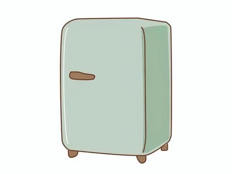 Retro refrigerator line art green, JPG, PNG and EPS Retro refrigerator line art green, , JPG, PNG and EPS