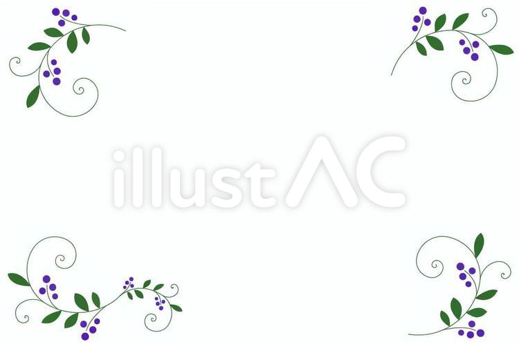 飾り枠　藤の花 飾り枠,フレーム,花のイラスト素材