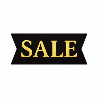 SALE黒ゴールドのリボン