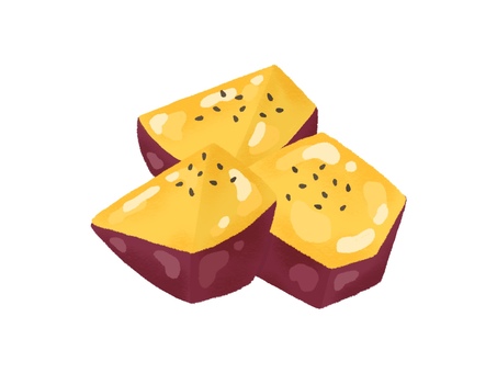大学芋 大学芋,さつまいも,芋,スイーツ,お菓子,おやつ,甘い,秋,秋の味覚,旬のイラスト素材