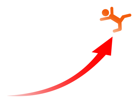 UP アップ,上昇,成長,ピクトグラム,ジャンプ,飛ぶ,矢印,記号のイラスト素材