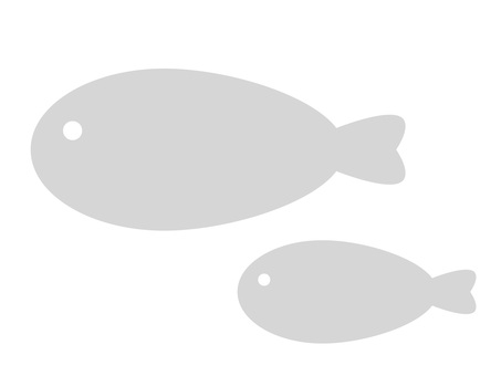 海、水族館、生態系・親子の魚のアイコン 魚,アイコン,親子,海,家族,川,水中,生き物,シルエット,動物のイラスト素材