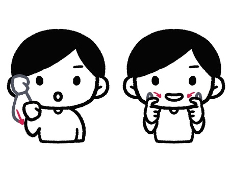 おはようございます 手話,手,ハンドサイン,難聴,聾者,ろう者,聴覚障害,聾,表現,シンプルのイラスト素材