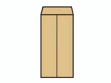 開いた茶封筒のイラスト　裏面 生活,封筒,手紙,裏面,開封,届け物のイラスト素材
