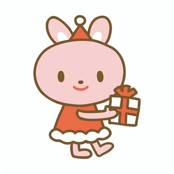 クリスマスうさぎさん