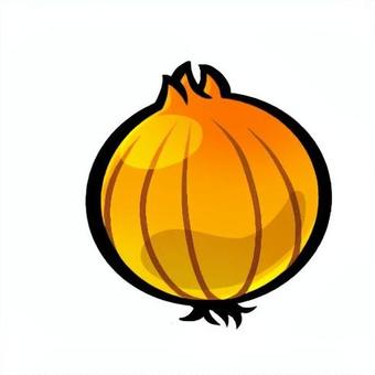 ポップでかわいい玉ねぎ（タマネギ） 玉ねぎ,たまねぎ,オニオン,野菜,食品,食べ物,イラスト,手描き風,ポップ,かわいいのイラスト素材