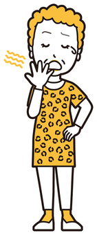  大阪のおばちゃん(黄)-050-全身