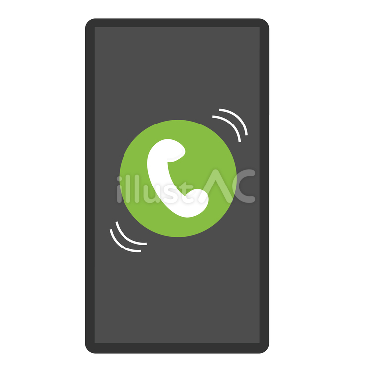 スマホ　着信 着信,電話,スマホのイラスト素材