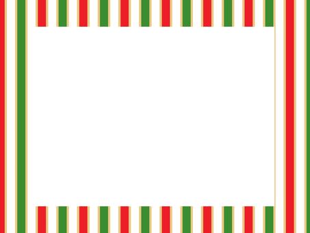 クリスマス　ボーダーフレーム　パターン