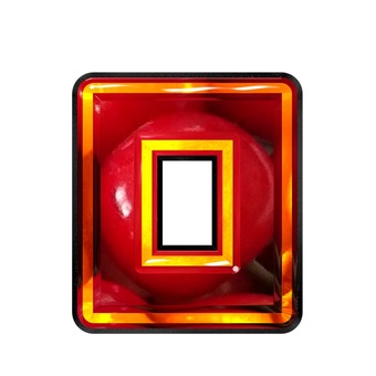 カタカナ文字ロ 文字,ギラギラ,赤色,カタカナ,ロのイラスト素材