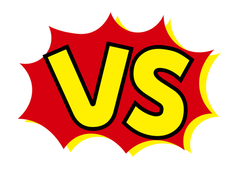 可愛いVS文字アイコン vs,バーサス,対戦,格闘ゲーム,格闘技,対決,格闘,戦い,戦,合戦のイラスト素材