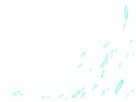 エフェクト・火の粉青横向き エフェクト,火,火の粉,可燃物,舞う,青のイラスト素材