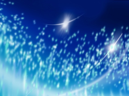 光の星流-ブルー01 光,星,青,ブルー,輝き,流れ,光跡,粒子,クール,夜空のイラスト素材