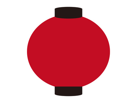 ちょうちん_カラフル_赤色 照明,道具,丸い,ぼんぼり,屋台,お祭り,秋祭り,祭,日本,季節のイラスト素材