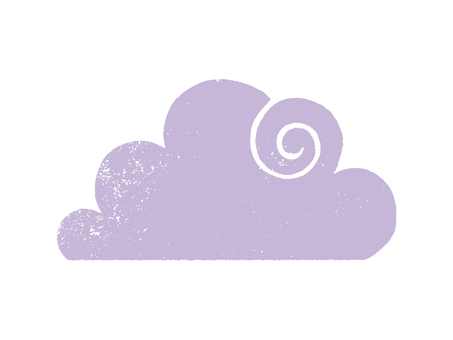 版画風うずまき雲フレーム06 フレーム,背景フレーム,枠,背景枠,雲型,雲,見出しのイラスト素材