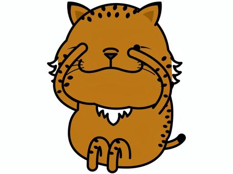 イベリアオオヤマネコさん チラ見