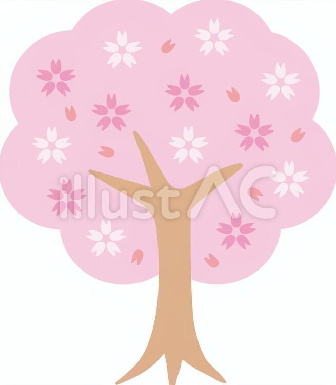 桜の木 桜,桜の木,春のイラスト素材