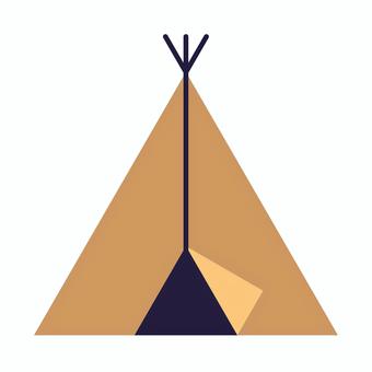 シンプルなテントのイラスト テント,シンプル,アイコン,アウトドア用品,山,手書き,おしゃれ,屋外,レジャー,挿絵のイラスト素材