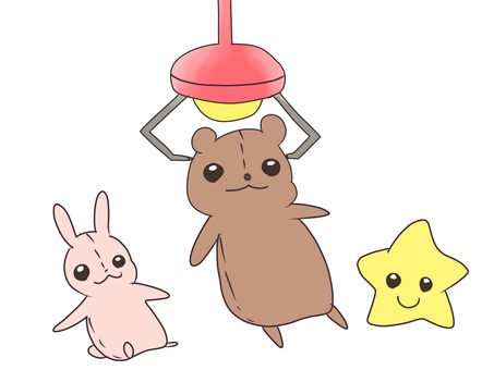 クレーンゲームのぬいぐるみ クレーンゲームのぬいぐるみ クレーンゲーム,ぬいぐるみ,アミューズメントのイラスト素材