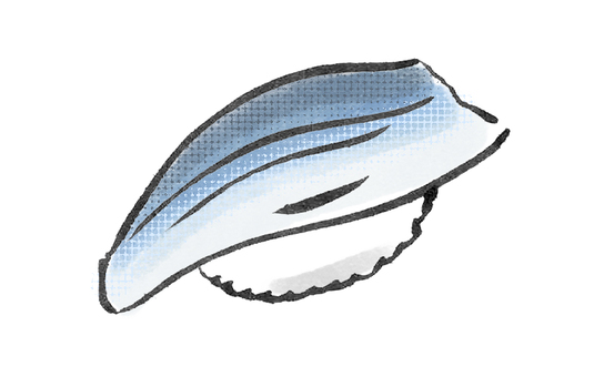 コハダの握りのイラスト 寿司,コハダ,握り,魚,生もの,日本,伝統,食文化,食事,お祝いのイラスト素材