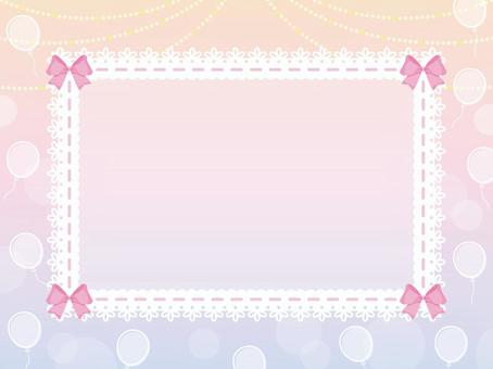 ゆめかわ背景枠4 背景,壁紙,フレーム,ベクター,かわいい,シンプル,おしゃれ,ゆめかわ,パステルカラー,風船のイラスト素材