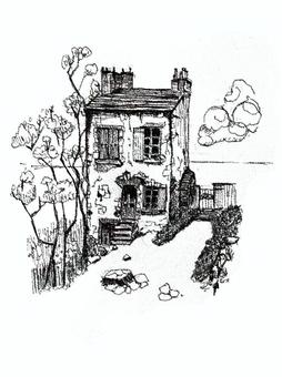 OLDBUILDING２ 建物,小屋,海,自然,家のイラスト素材