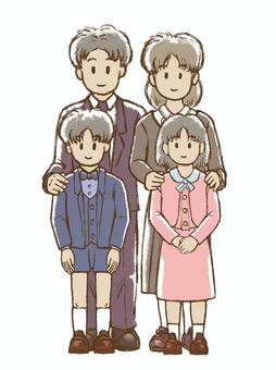 Illustration, parenting, family photo, celebration, 