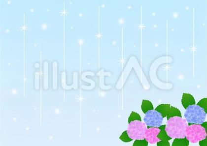 紫陽花 雨 背景 キラキラ 梅雨 花 夏