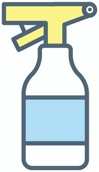 洗剤スプレーボトル スプレーボトル,洗剤,中性洗剤,お掃除,日用品,ベクター,挿し絵,カット,ワンポイント,手描きのイラスト素材