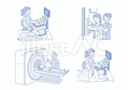人間ドック 健康診断 イラスト セット