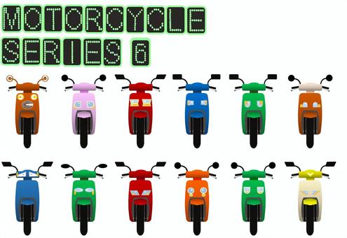 バイクシリーズ6 スクーター,原付バイク,電動バイク,二輪,原動機付自転車,二輪車,自動二輪車,乗り物,車両,ミニバイクのイラスト素材