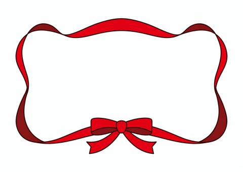 Illustration, red, ribbon, frame, 