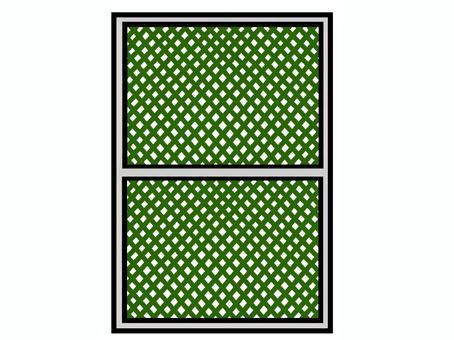網戸 網戸 網戸,建具,換気,通風,ポリプロピレン,アルミ形材,イラストのイラスト素材