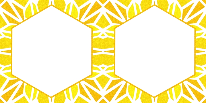 シームレスなモザイクの六角形な金色枠　o バックグラウンド,六角形,テクスチャー,シームレス,モダン,窓,模様,貼り絵,背景,質感のイラスト素材