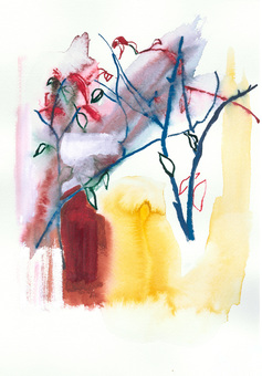 pureland 抽象画,境界線,幻想的,背景,線画のイラスト素材