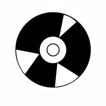 CDアイコン_黒 cd,ディスク,dvd,cdーr,アイコン,コンパクトディスク,メディア,音楽,記録,光ディスクのイラスト素材
