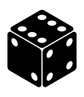 サイコロの6 サイコロ,6,おもちゃ,ホビー,遊び,双六,道具,物のイラスト素材