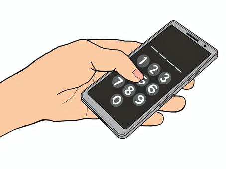スマホを持つ手01(ロック画面) スマホを持つ手01(ロック画面) スマホ,テクノロジー,画面,スマートフォン,携帯,手,携帯電話,電話,tel,電子機器のイラスト素材