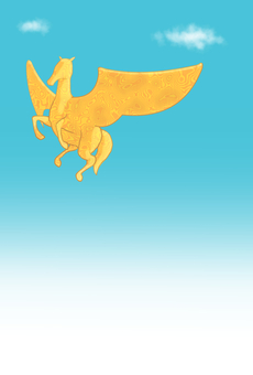 2026_年賀状02 馬,午,天馬,翼,飛翔,飛躍,はばたく,進む,元気,躍動感のイラスト素材