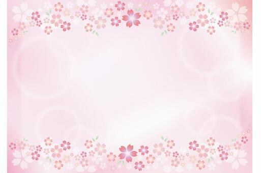 Cherry blossom frame pink, cherry blossom frame, pink, cherry blossoms, JPG, PNG and EPS